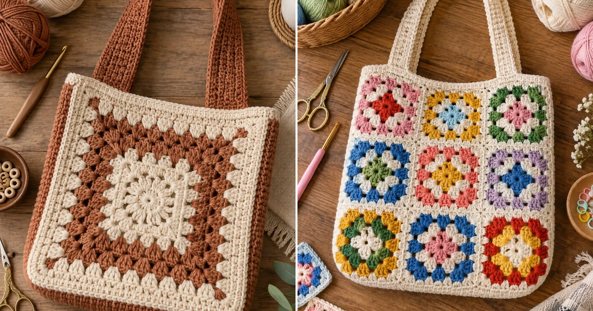 Crochet square bag: 15 Gorgeous DIY Ideas for 2026 crochet square bag