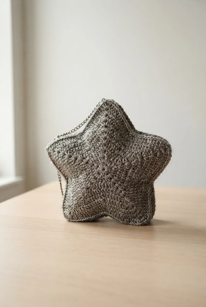 Metallic Glamour Evening Bag Using a Crochet Star Bag Pattern — Crochet Star Bag Pattern style outfit