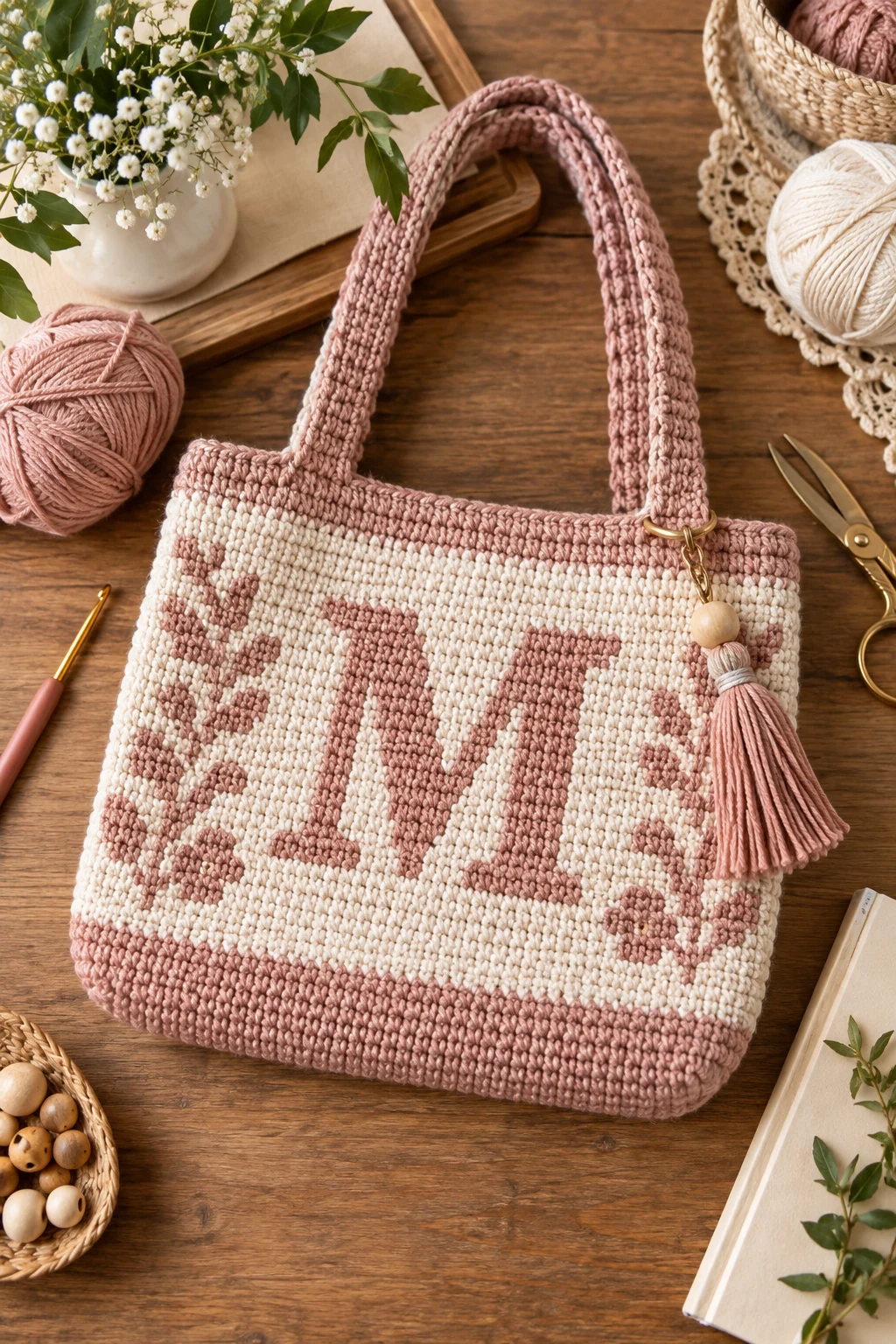 Personalized Initials Bag — crochet tapestry bag style outfit