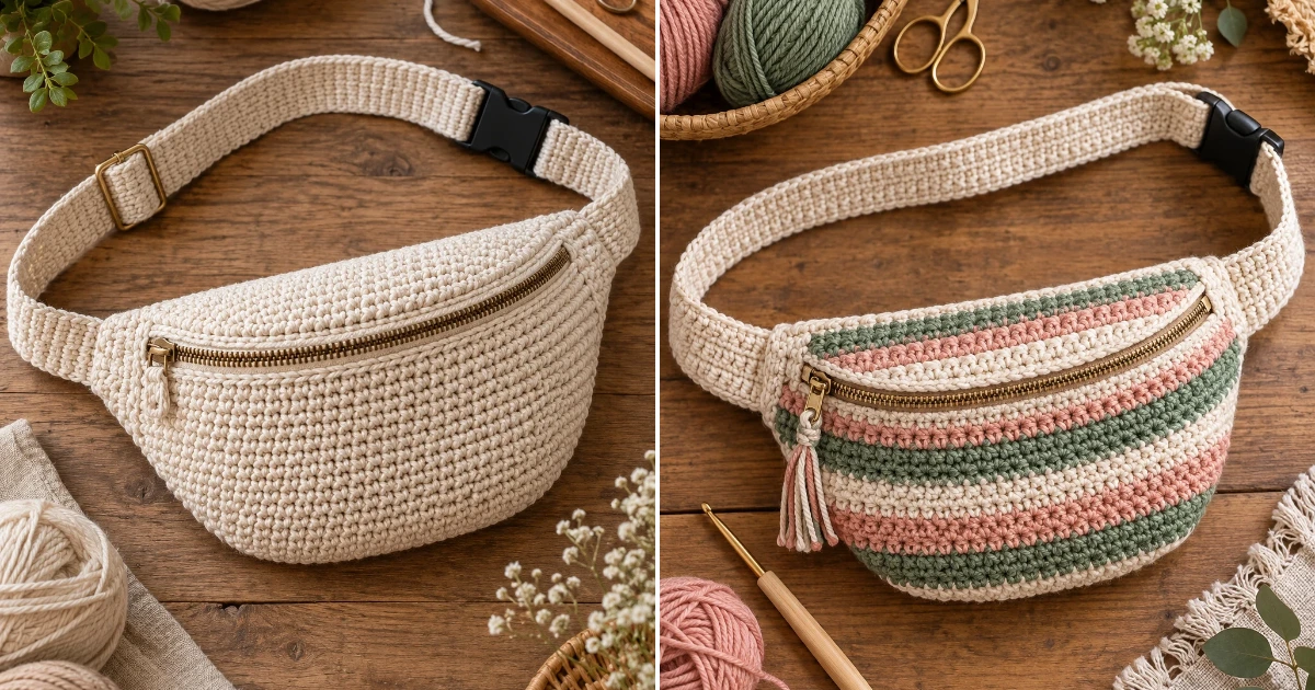 11 Crochet Waist Bag Ideas You’ll Want to Make crochet waist bag