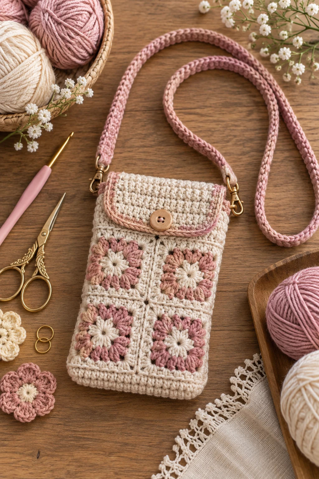 Mini Phone Bag — crossbody bag crochet style outfit