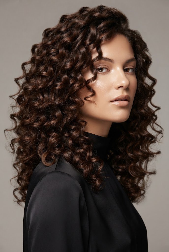 Glossy Defined Spiral Curls — curls hair hairstyles style outfit