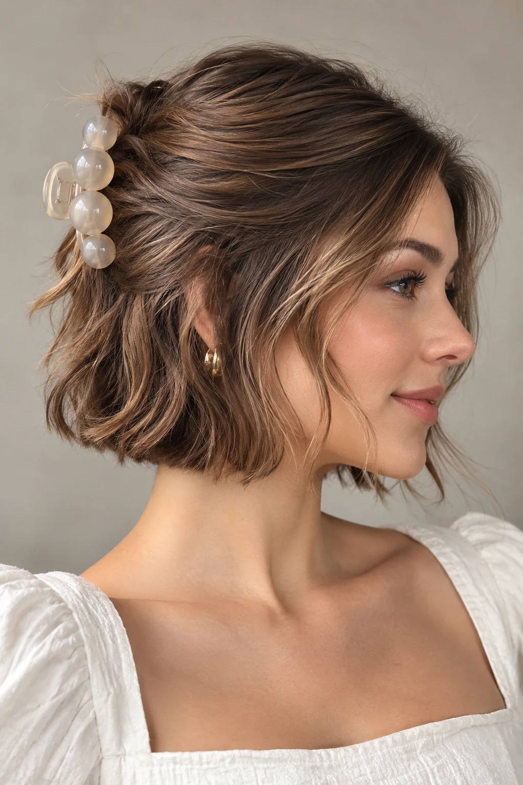 Bubble Clip Bob — cute hairstyles for short hair easy style outfit