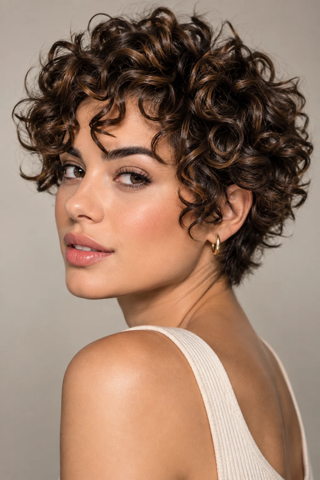 Curly Defined Crop — cute hairstyles for short hair easy style outfit