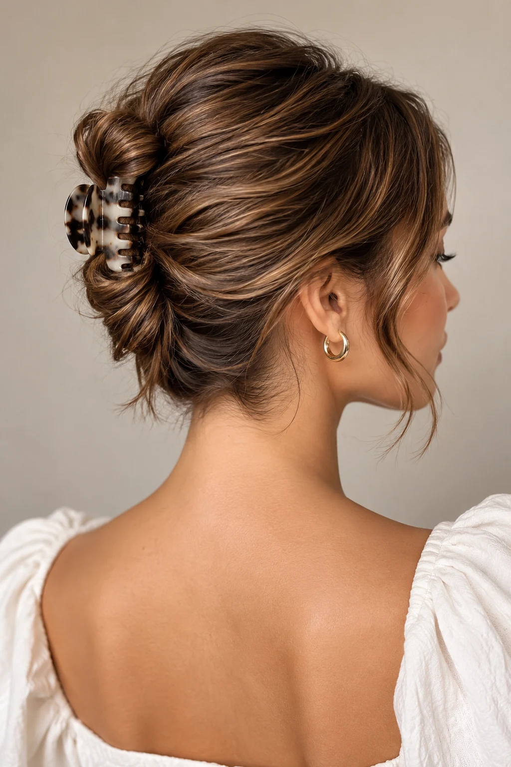 Mini French Twist — cute hairstyles for short hair easy style outfit
