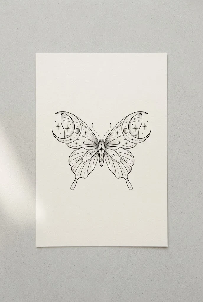 The Finger-Free Forearm Flock — delicate butterfly tattoo style outfit