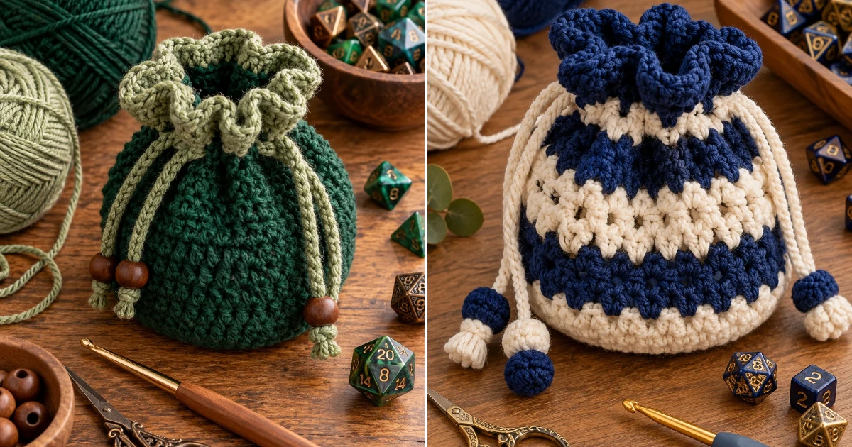 Dice Bag Crochet Pattern: 15 Fun DIY Ideas dice bag crochet pattern