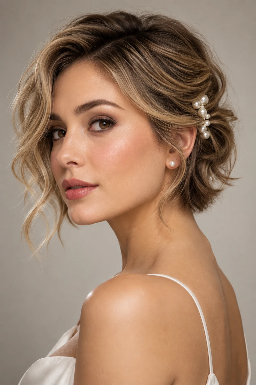 The Pearl Accent Twist — easy hairstyles for short hair style outfit