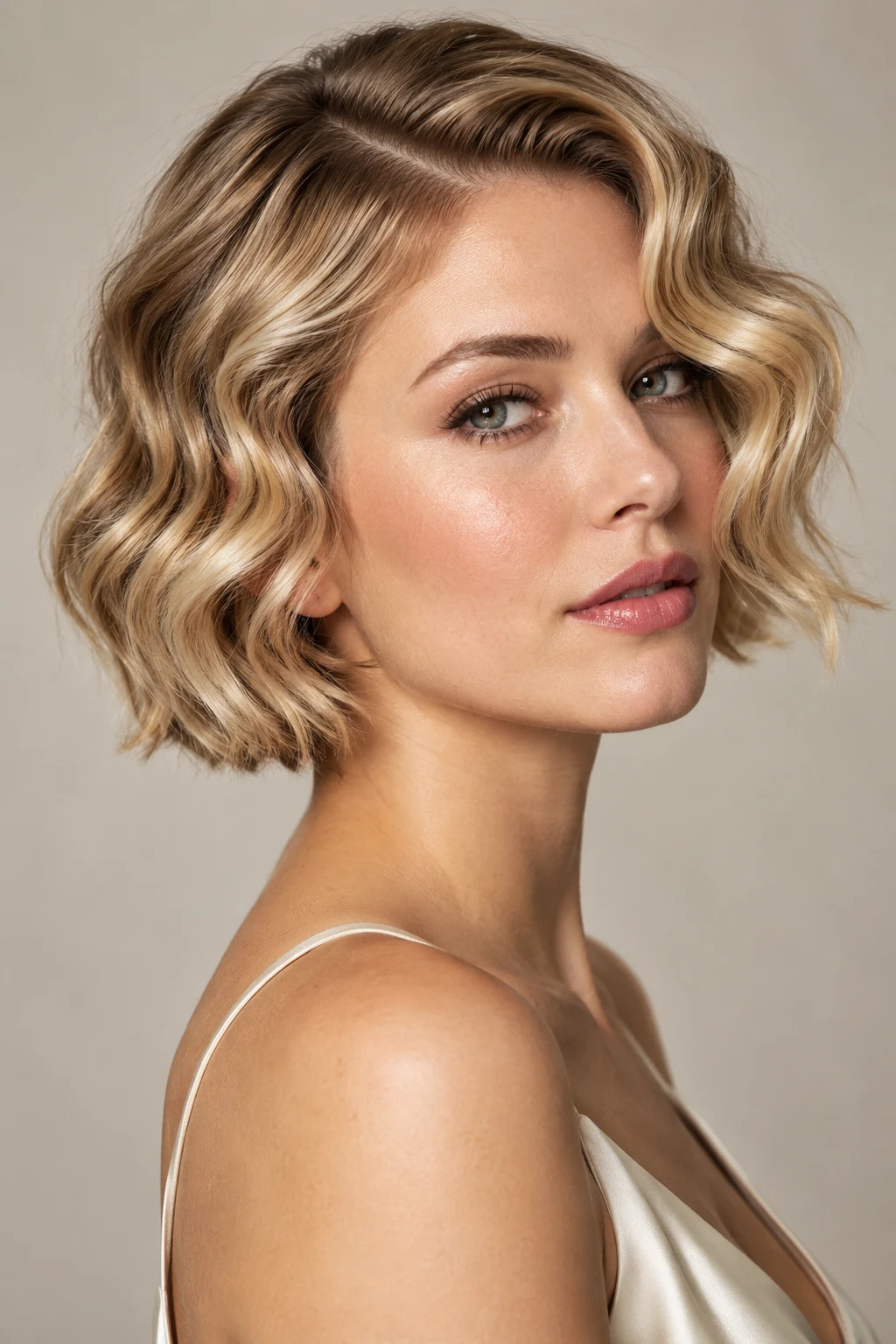 The Beachy Finger-Wave Bob — easy hairstyles for short hair style outfit