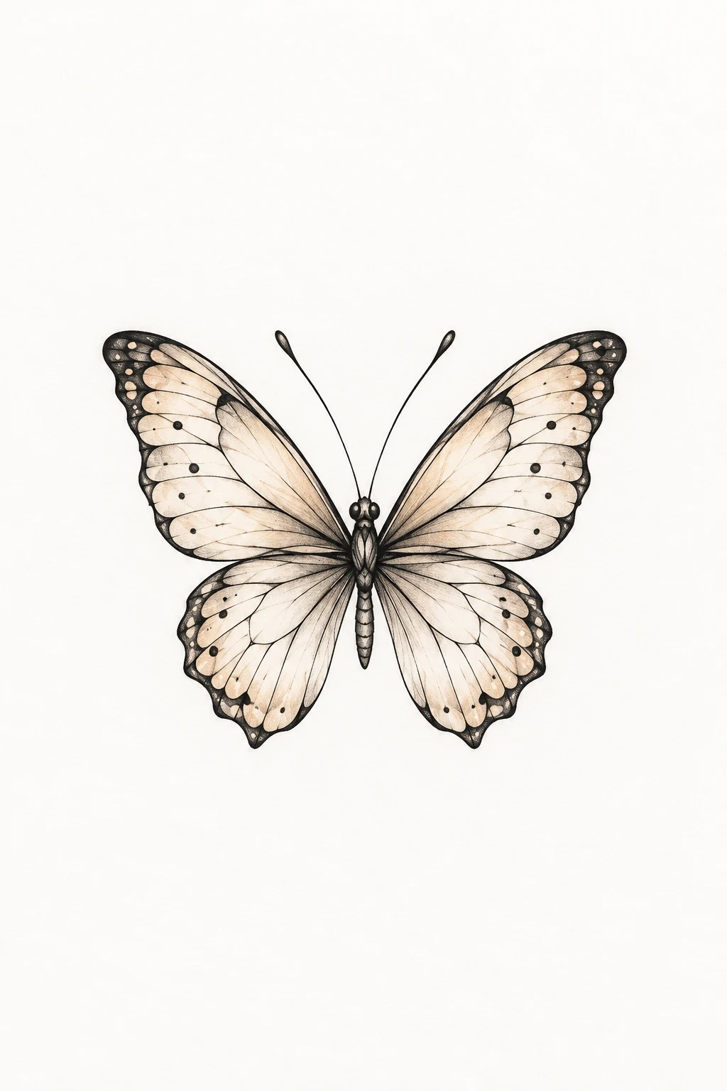 Tiny Wrist Flutter — elegant butterfly tattoo style outfit