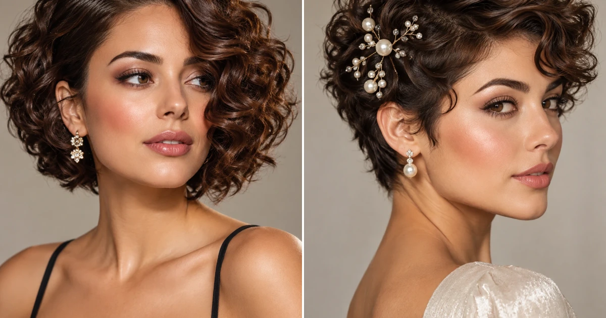 Elegant Hairstyles for Short Curly Hair: 12 Chic Looks elegant hairstyles for short curly hair
