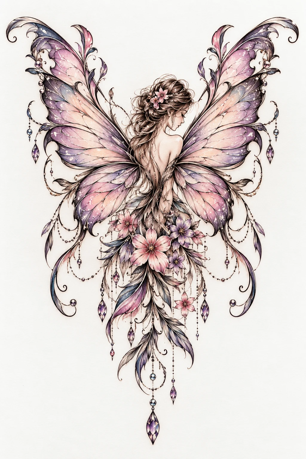 Fairy Butterfly Wings Tattoo — fairy butterfly tattoo style outfit