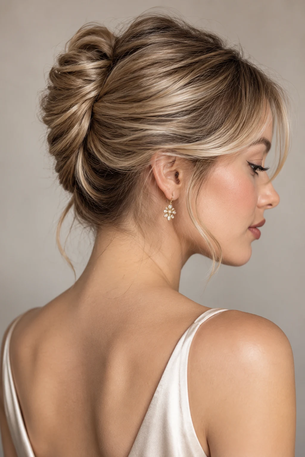 Mini French Twist — graduation hairstyles for short hair style outfit
