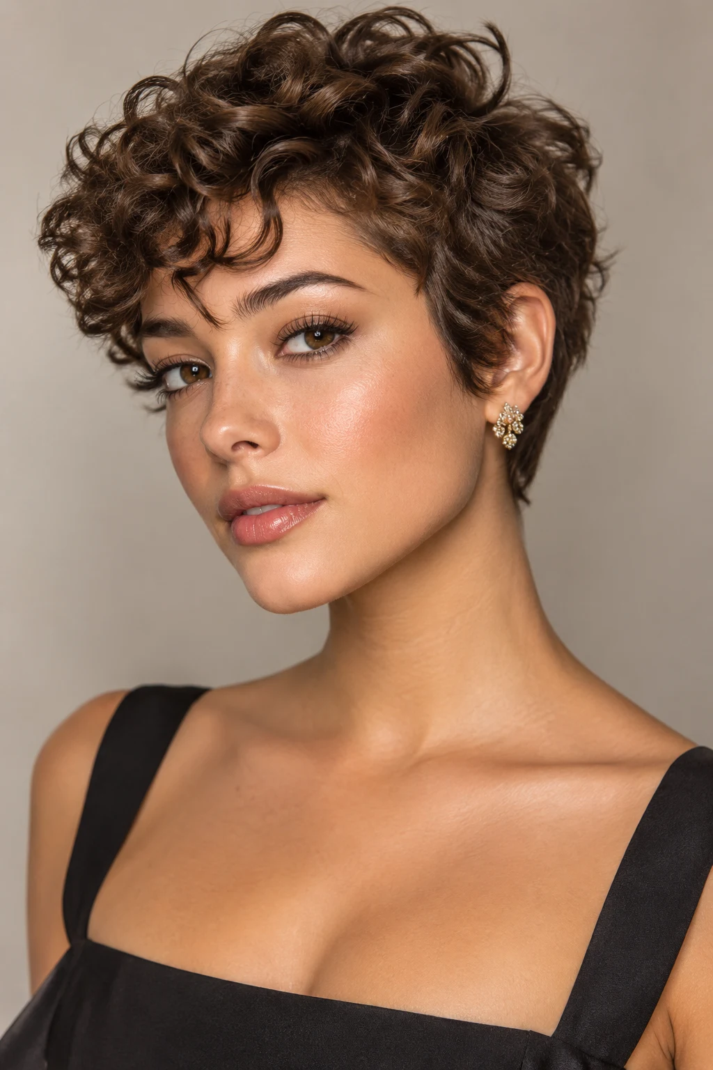 Curly Defined Crop — graduation hairstyles for short hair style outfit