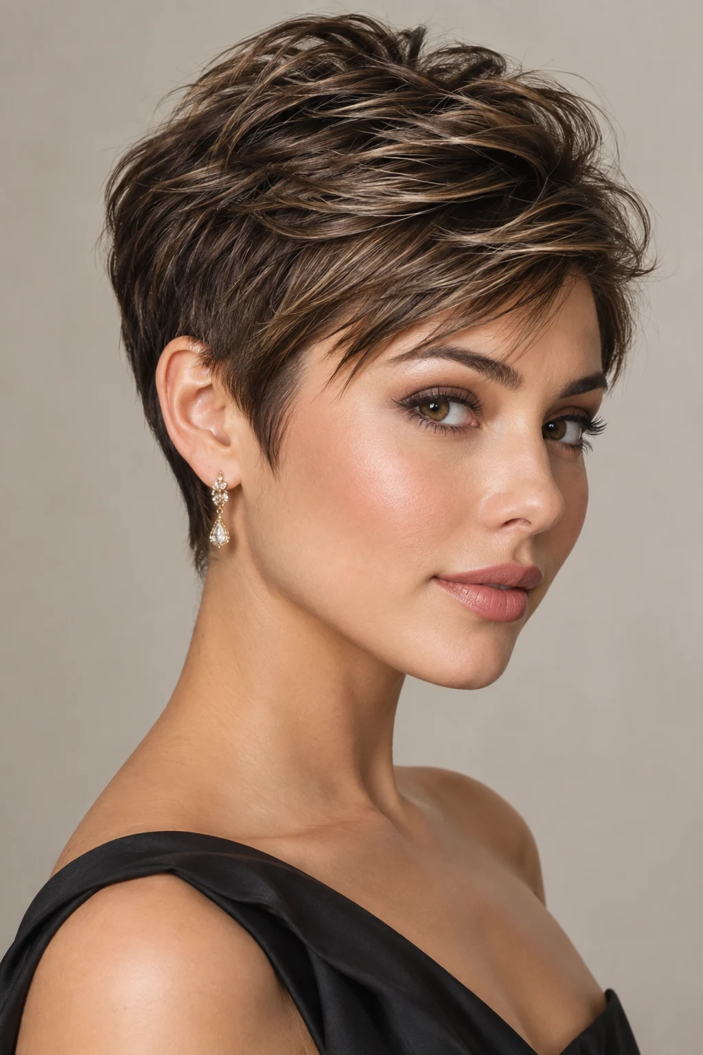 Polished Pixie With Lifted Crown — graduation hairstyles for short hair style outfit