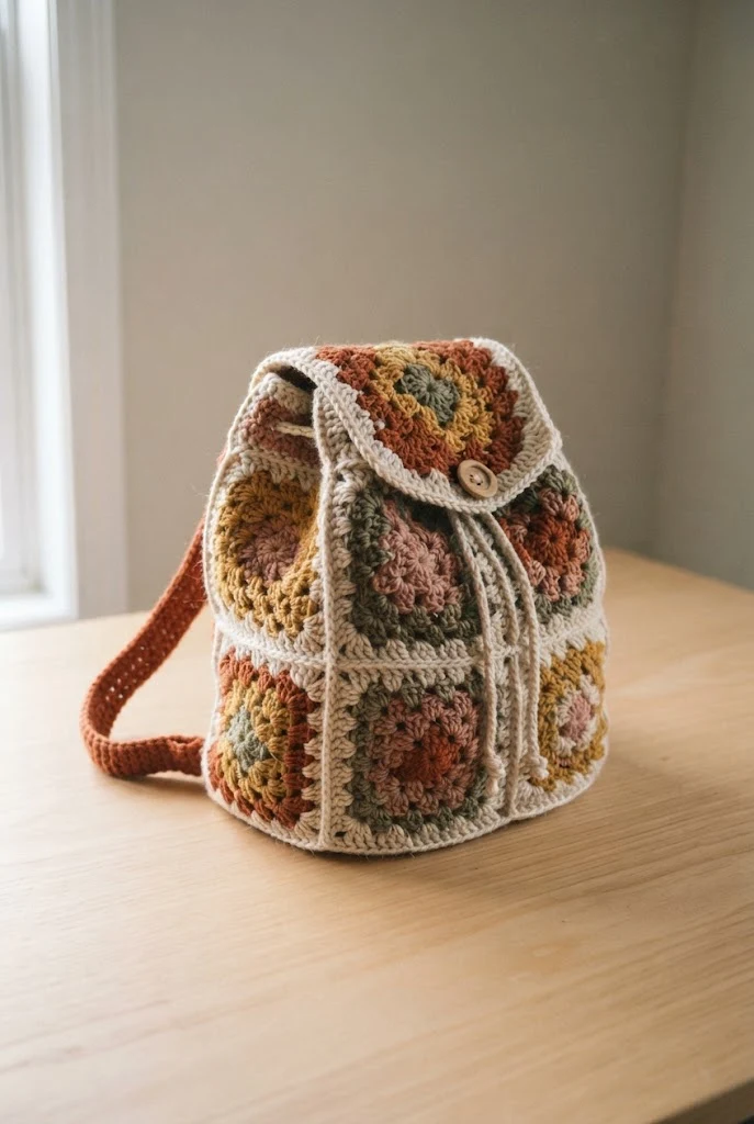 Granny Square Crossbody Pouch — Granny square bag crochet style outfit