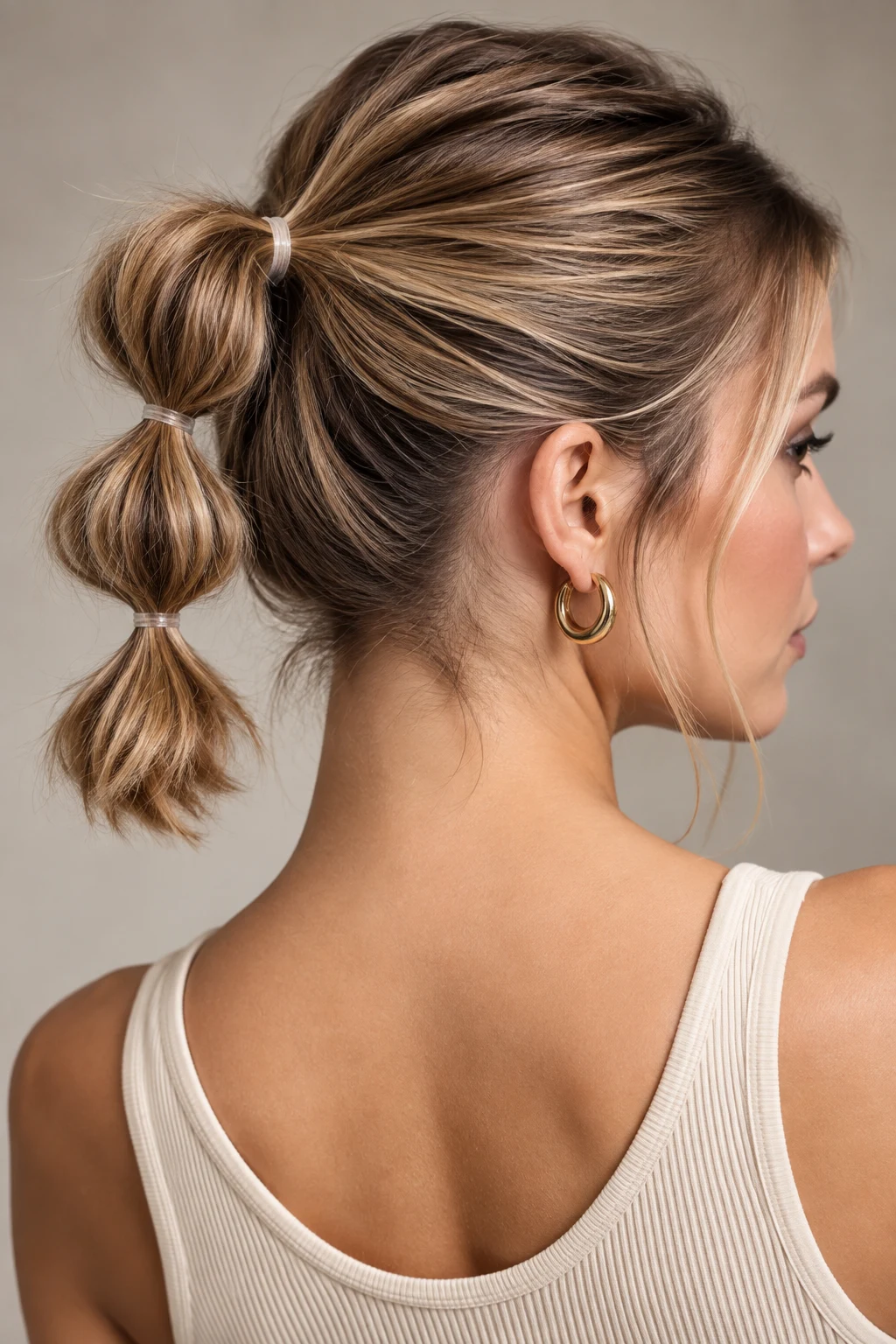 The Mini Bubble Pony — hair elastics hairstyles short hair style outfit