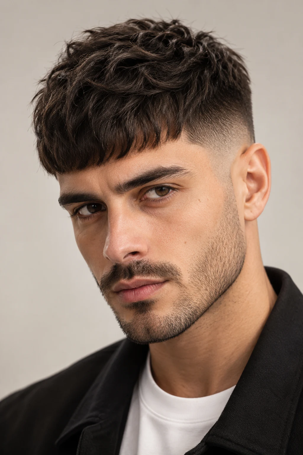 Modern French Crop — Hairstyles for Men style outfit, worn by a stylish man
