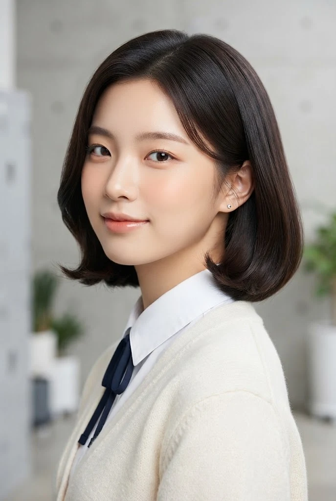 Softly Curled Ends Bob for School Photos — hairstyles for short hair for schools style outfit