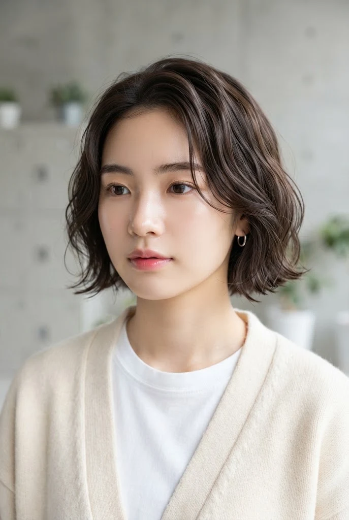 Effortless Air-Dried Waves for Casual Fridays — hairstyles for short hair for schools style outfit