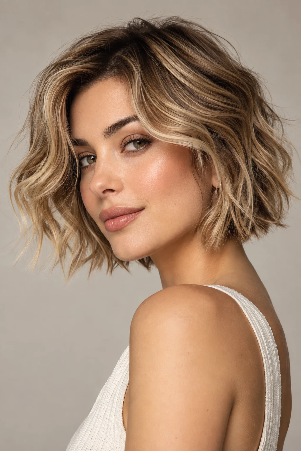 Soft Beachy Bob — hairstyles for short layered hair easy style outfit