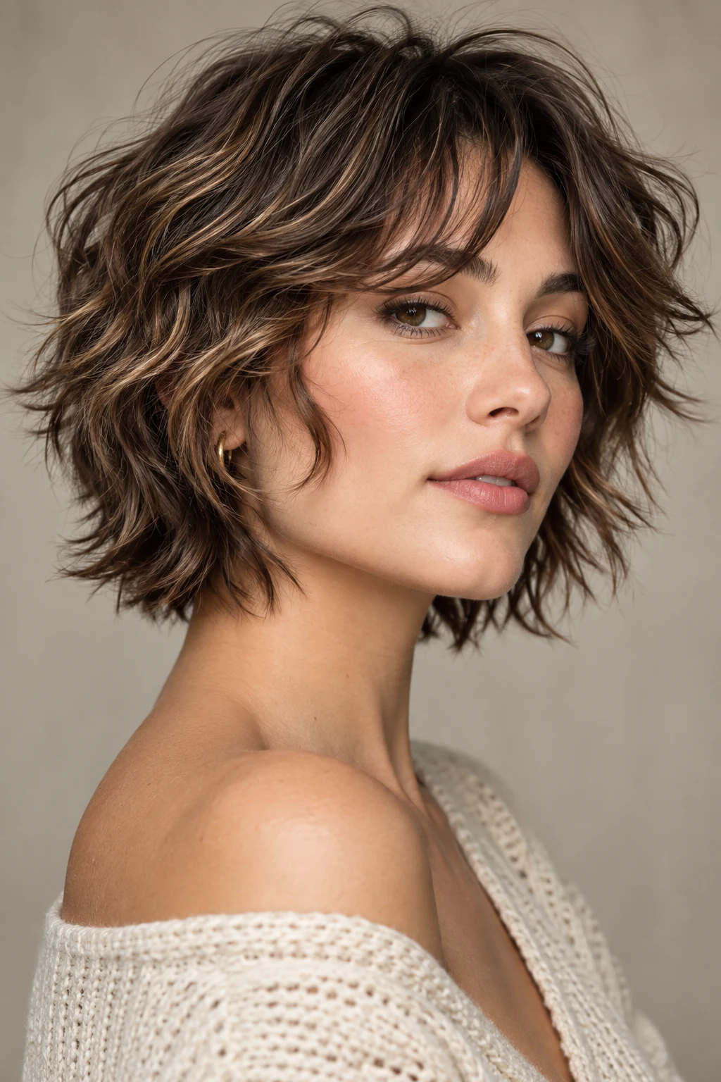 Soft Wavy Shag — hairstyles for short wavy hair style outfit