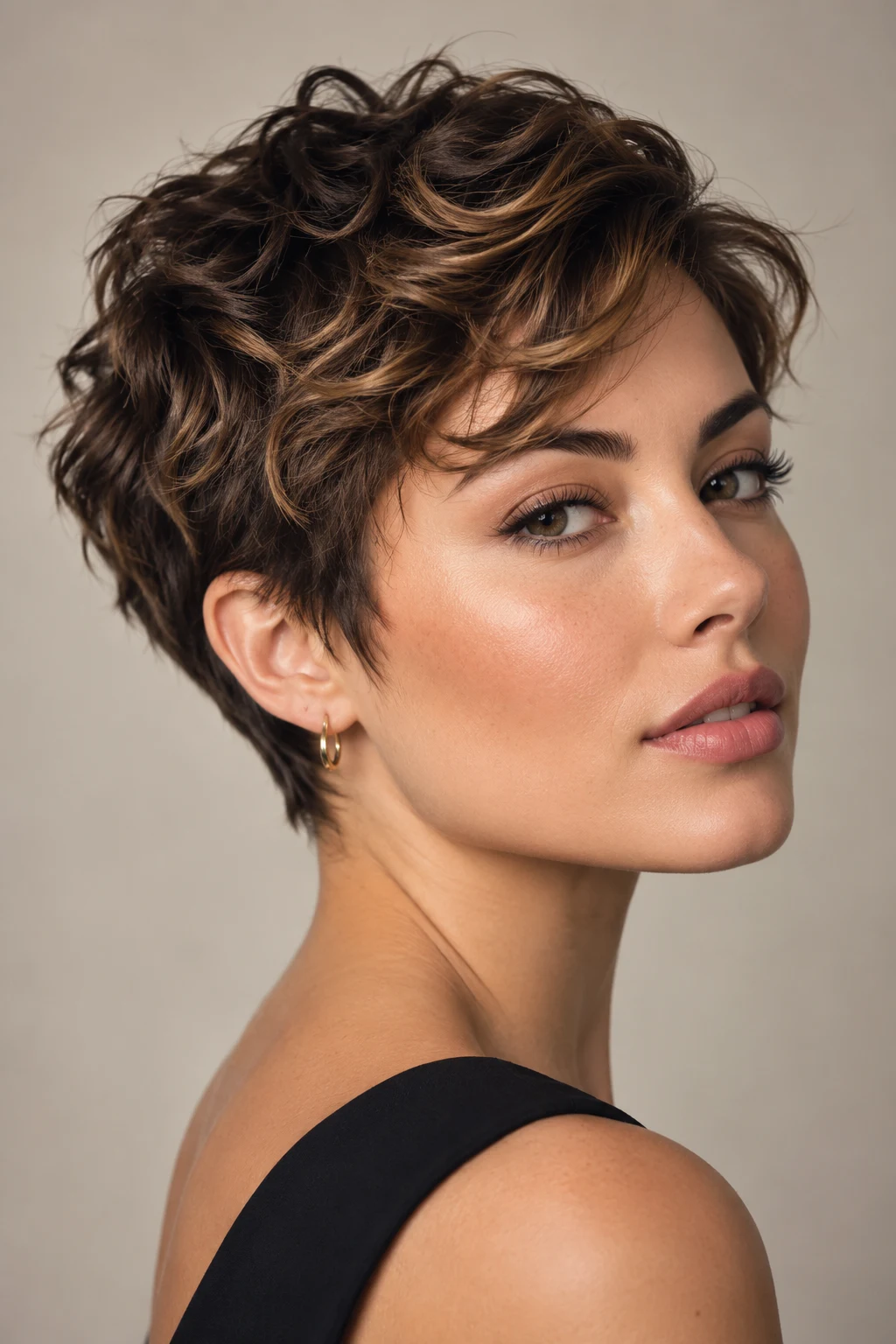 Textured Short Crop — hairstyles for short wavy hair style outfit