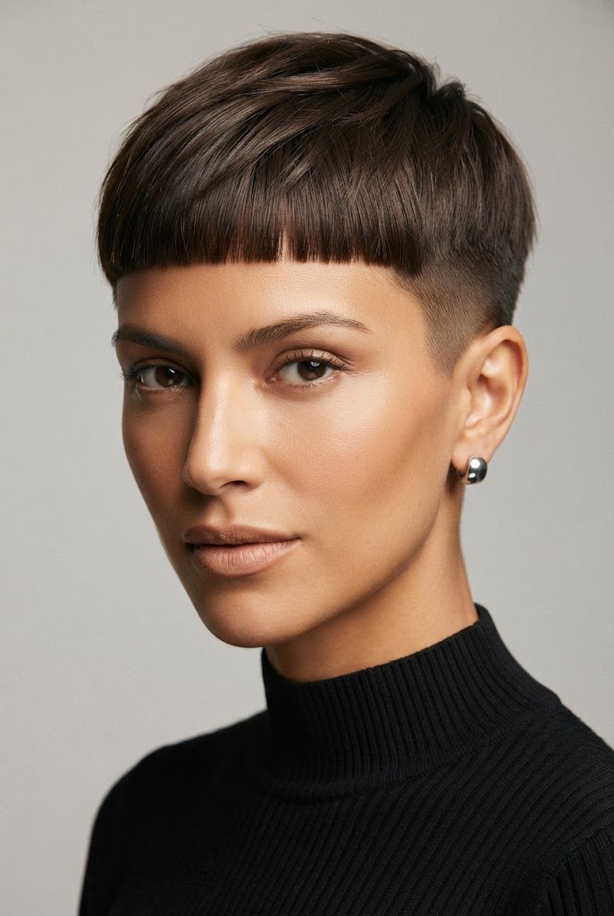 Minimalist French Crop — hairstyles for very short hair style outfit