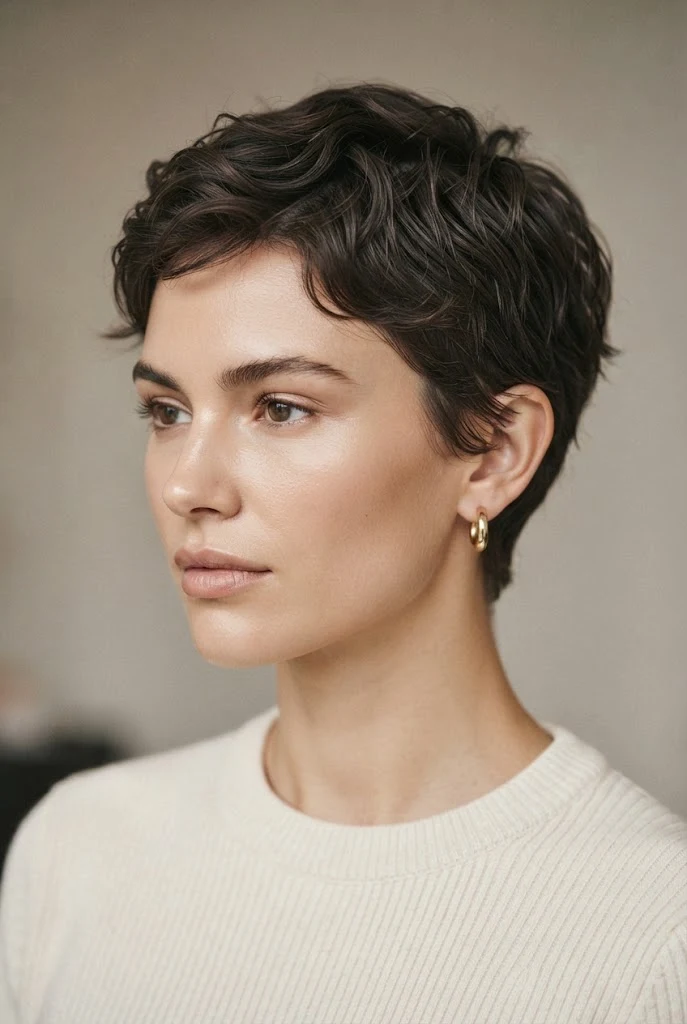 The Effortless Air-Dry Shape — hairstyles for very short hair style outfit