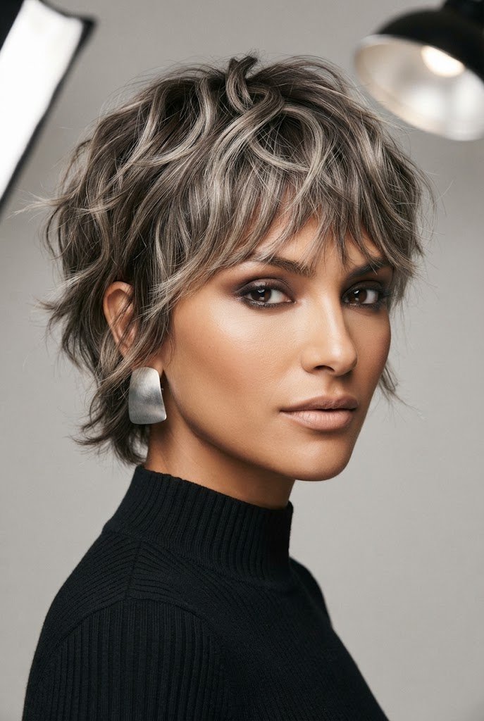 Ash Blonde Textured Shag-Crop — hairstyles for very short hair style outfit