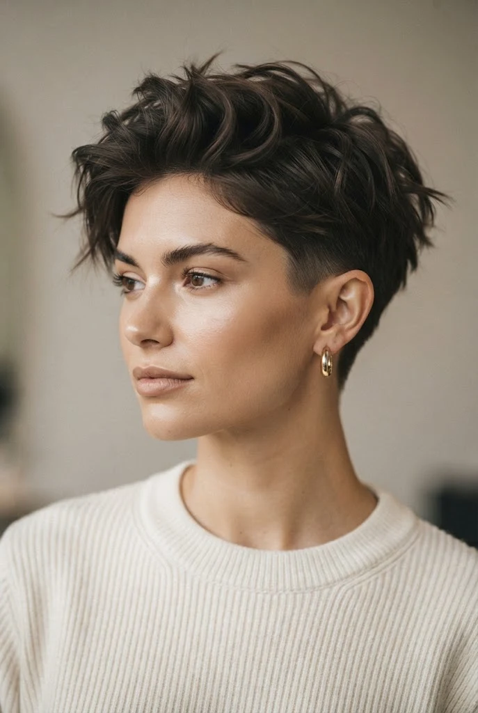 The Tousled Pixie Crop — hairstyles for very short hair style outfit