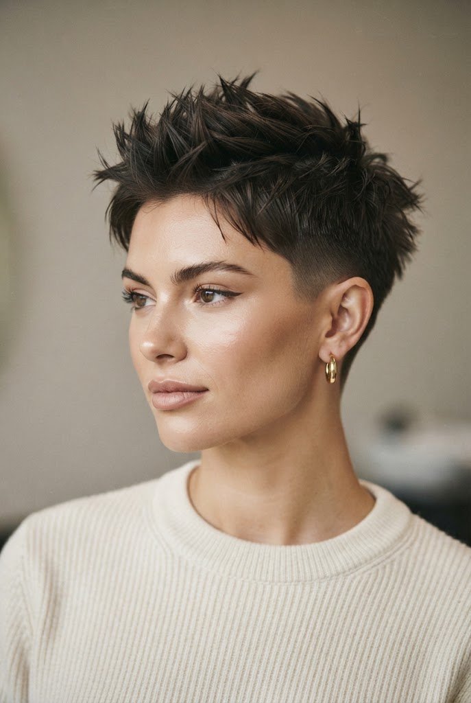 The Spiky Punk Rock Crop — hairstyles for very short hair style outfit