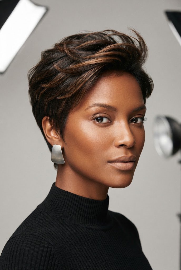 Softly Feathered Layers — hairstyles for very short hair style outfit