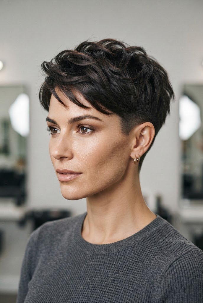 The Undercut Pixie Crop — hairstyles for very short hair women style outfit