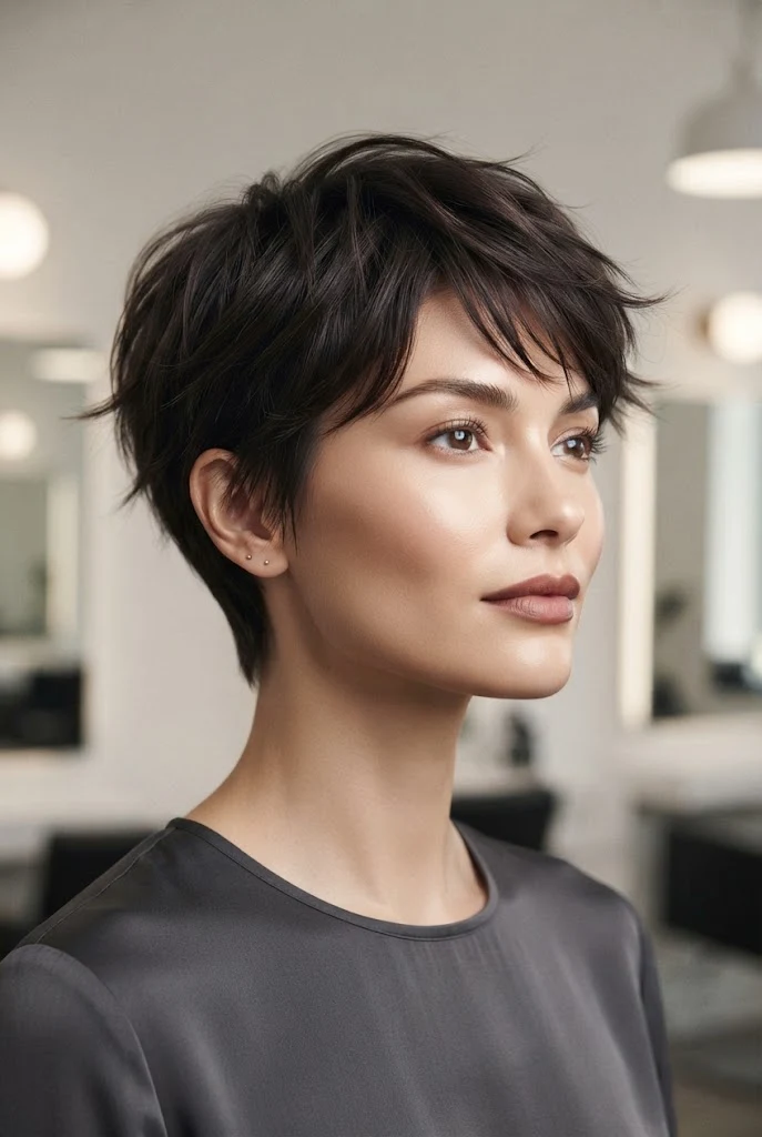 The Edgy Baby Hawk with Undercut — hairstyles for very short hair women style outfit