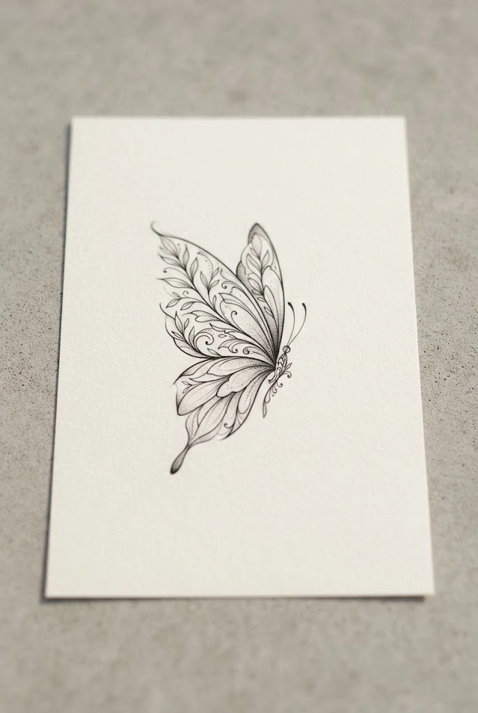 Palm Edge Accent — hand tattoo butterfly style outfit