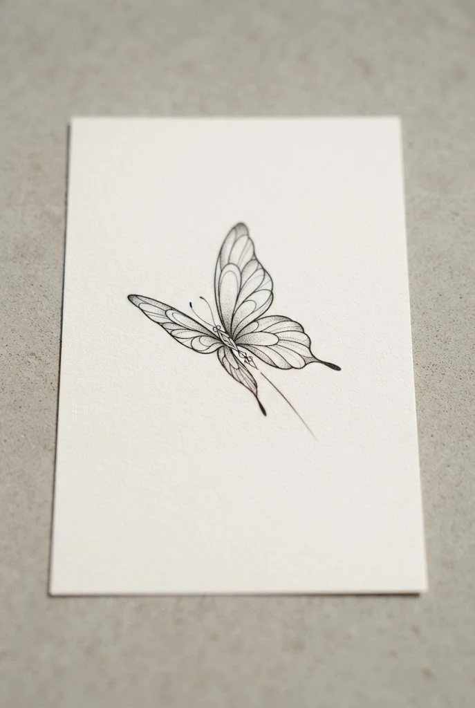 Finger Arch Outline — hand tattoo butterfly style outfit