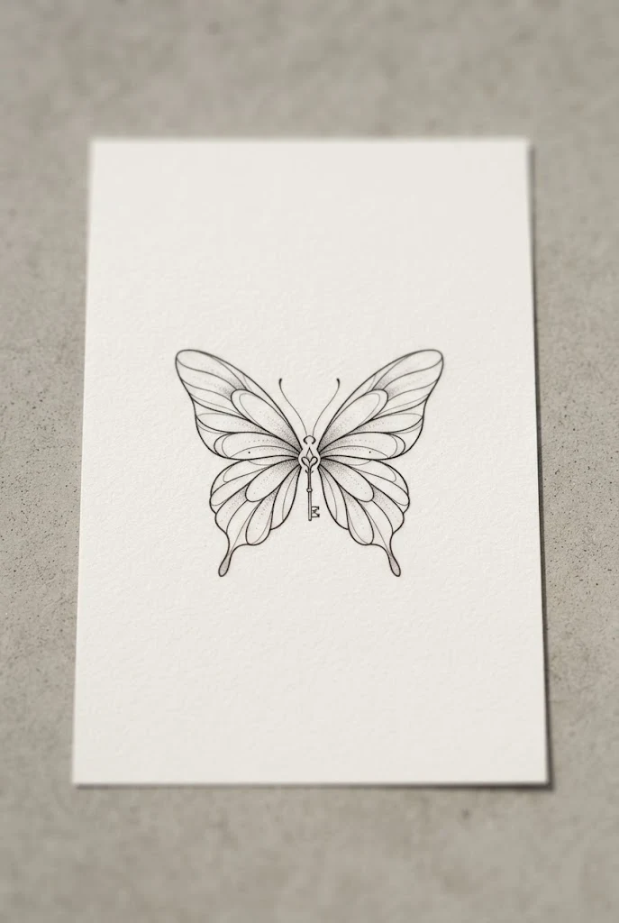 Side Palm Secret — hand tattoo butterfly style outfit