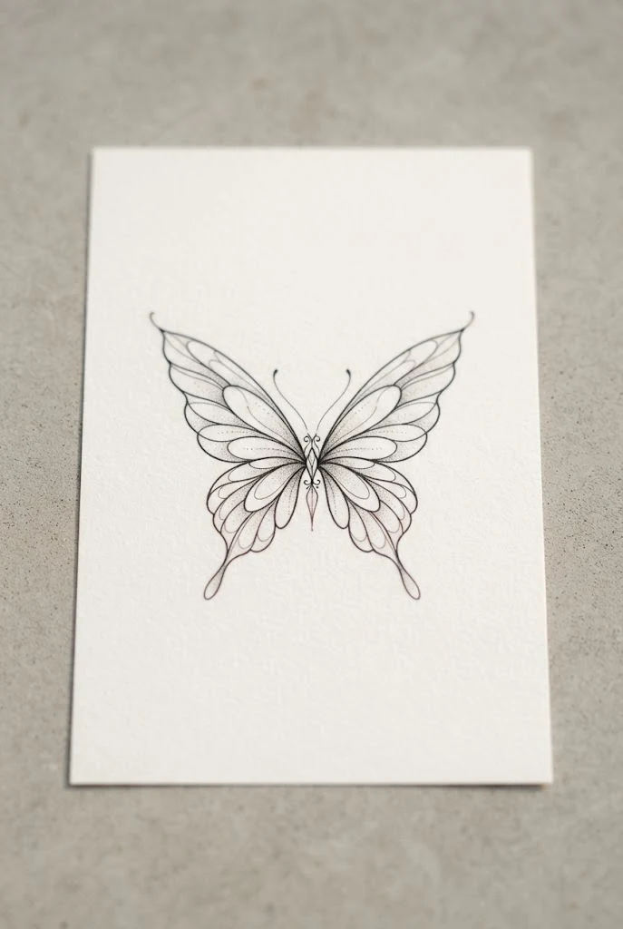 Back-of-Hand Centerpiece — hand tattoo butterfly style outfit