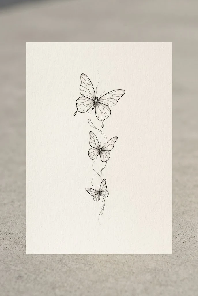 Finger-Length Butterfly Series — hand tattoo butterfly style outfit