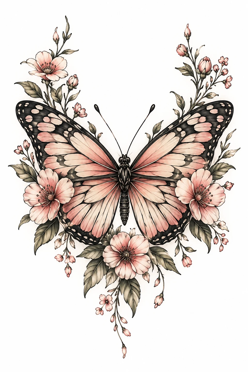 Floral Happiness Is a Butterfly Tattoo — happiness is a butterfly tattoo style outfit