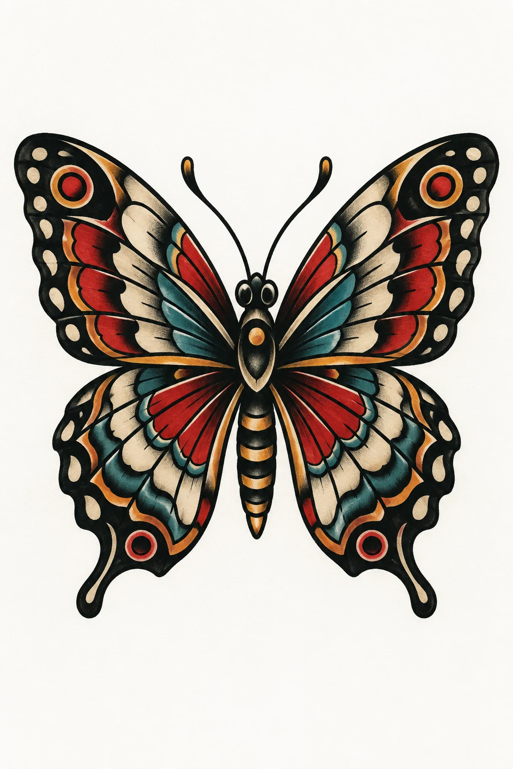 Vintage Traditional Butterfly — happiness is a butterfly tattoo style outfit
