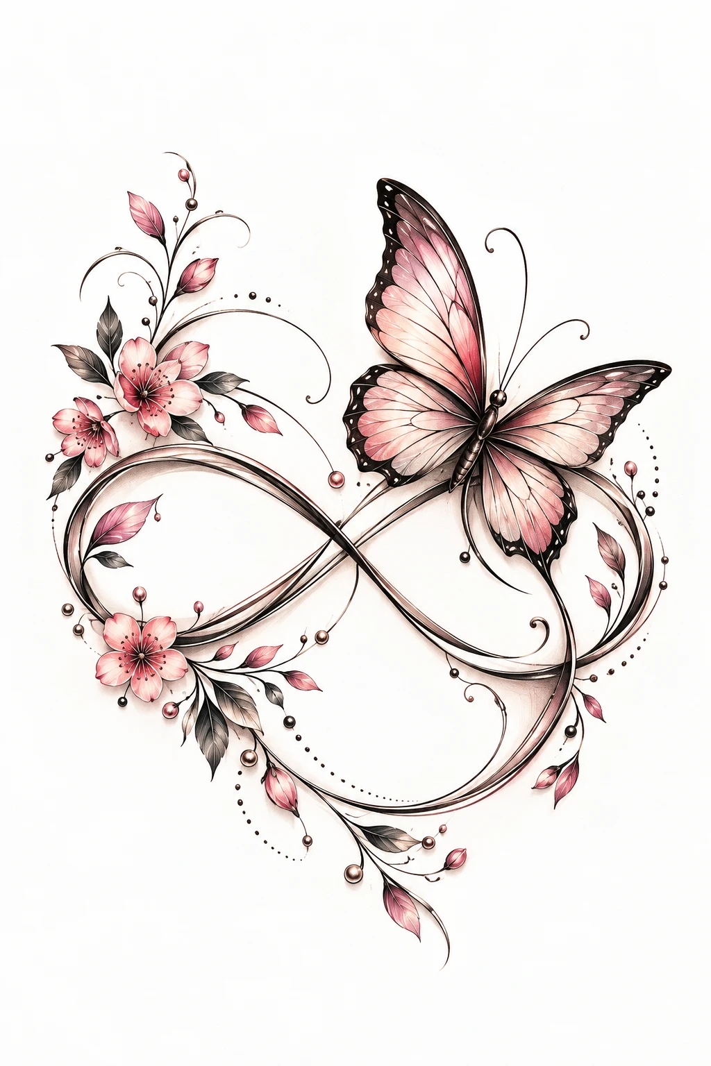 Infinity Butterfly Meaning With a Personal Quote — infinity butterfly tattoo style outfit