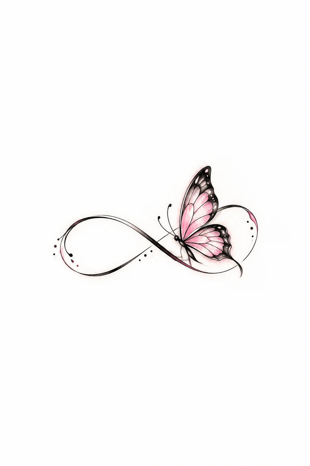 Infinity Butterfly Tattoo Small and Discreet — infinity butterfly tattoo style outfit