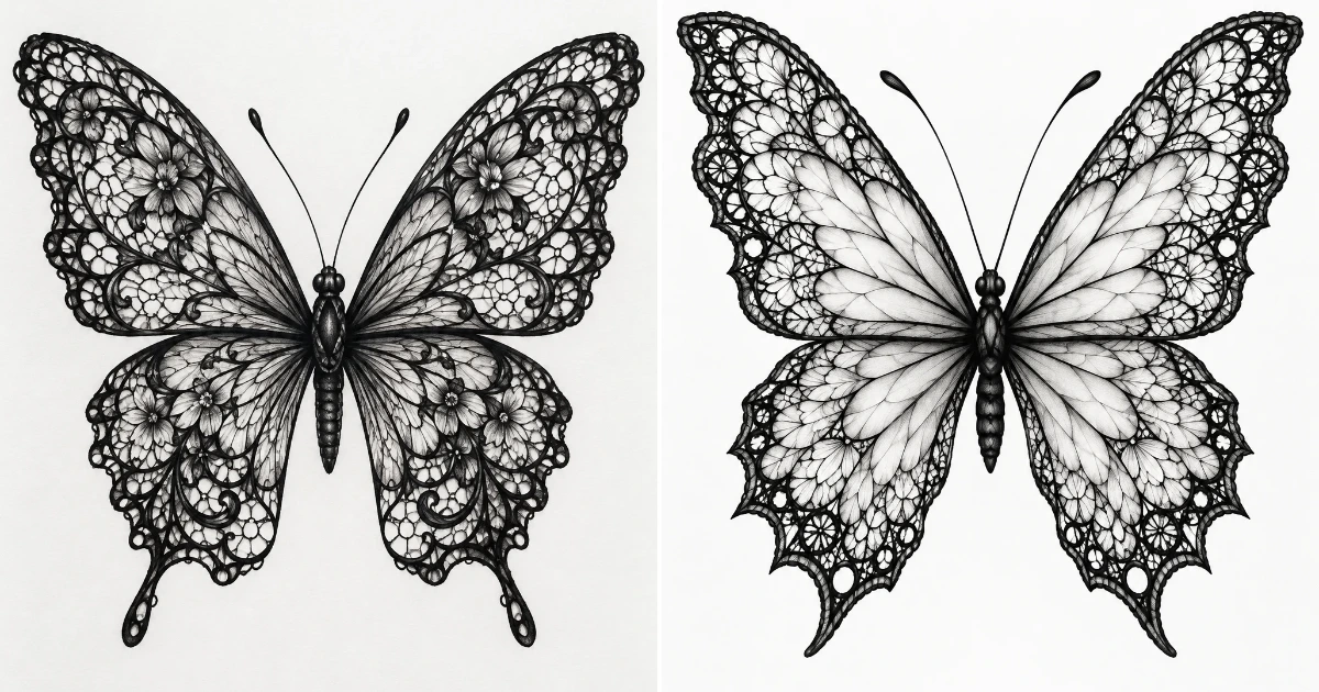 Lace butterfly tattoo: 11 Stunning Tattoo Ideas for lace butterfly tattoo