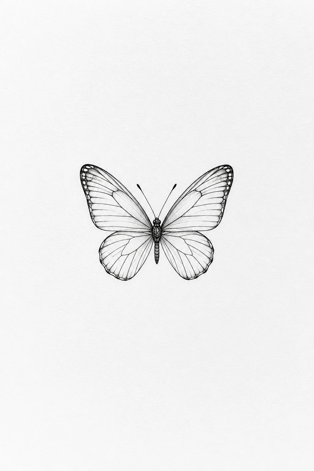Classic Fine-Line Little Butterfly — little butterfly tattoo style outfit