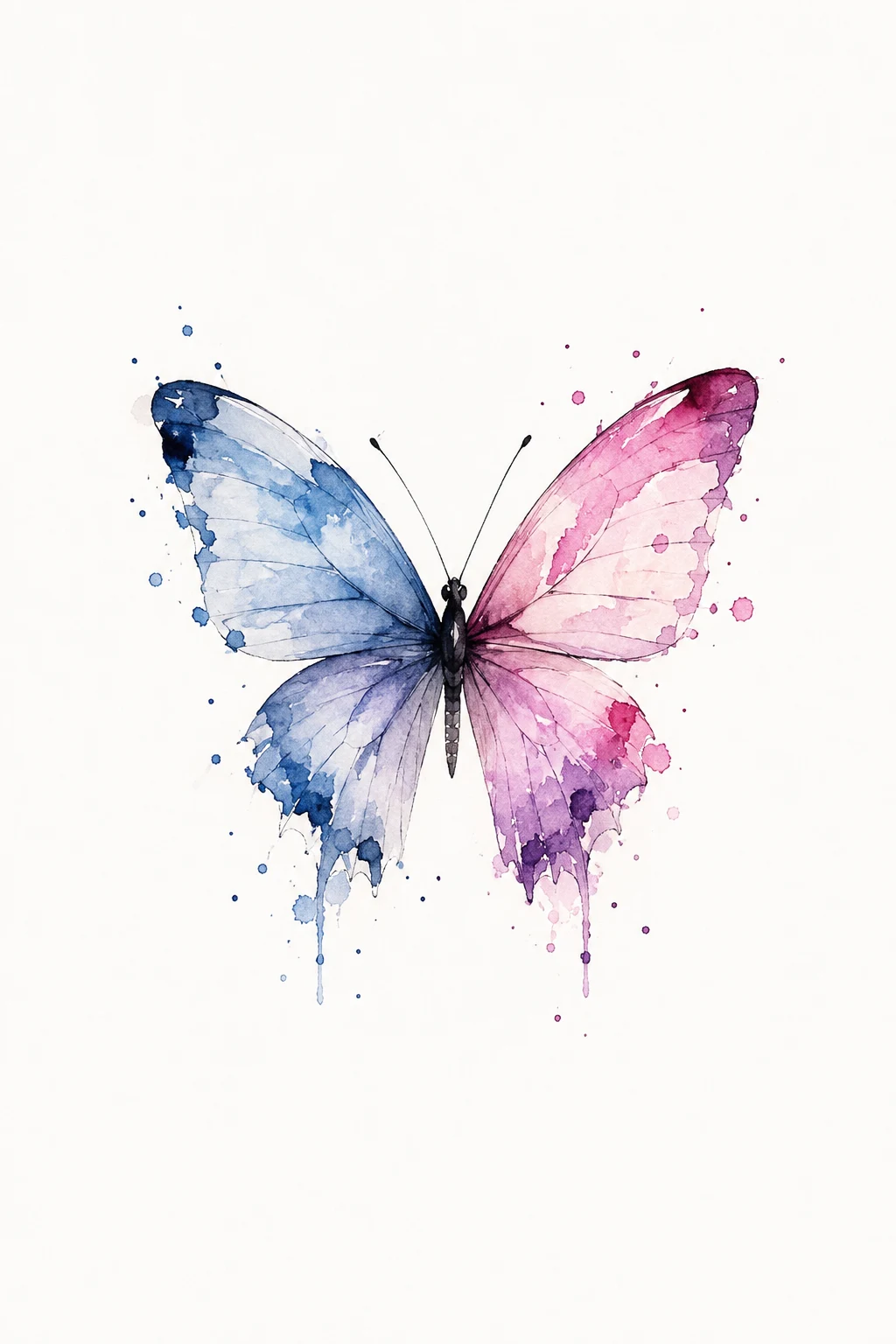 Watercolor-Style Butterfly — little butterfly tattoo style outfit
