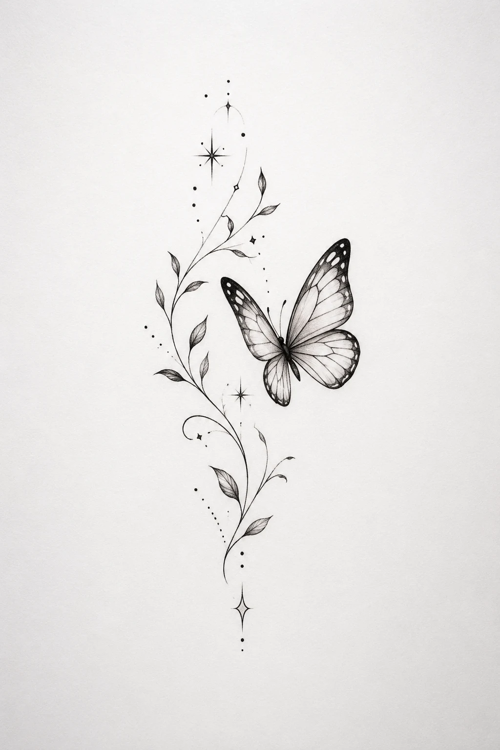 Little Butterfly Tattoo Behind the Ear — little butterfly tattoo style outfit