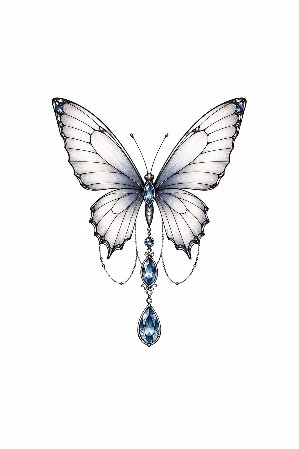 Birthstone Butterfly — little butterfly tattoo style outfit