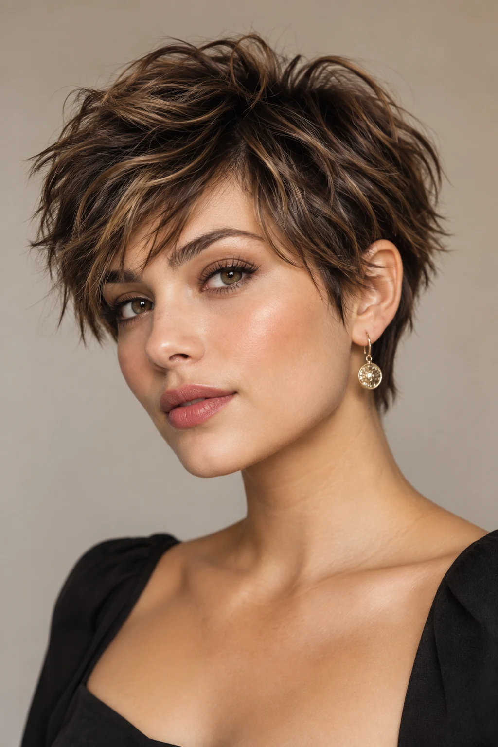 Tousled Pixie With Texture — loose hairstyles for short hair style outfit